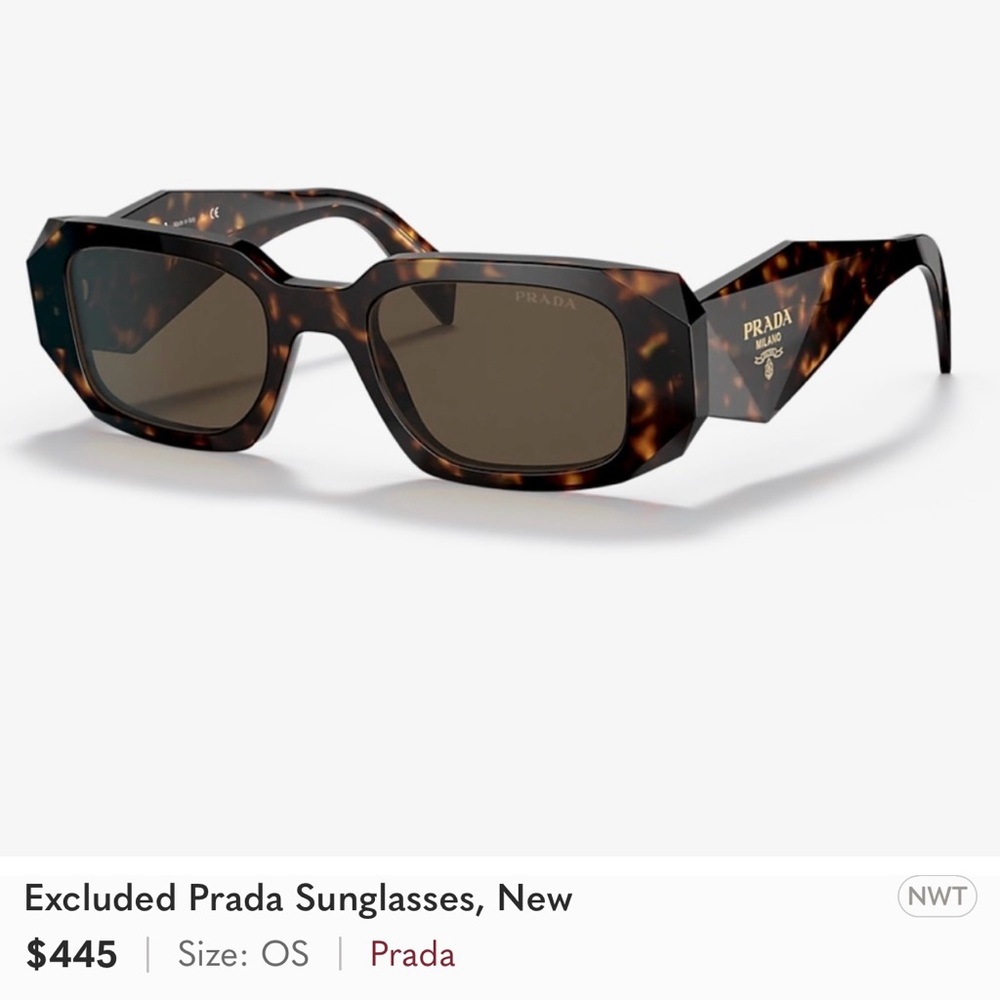 Prada Brown Tortoise Sunglasses Mirrored